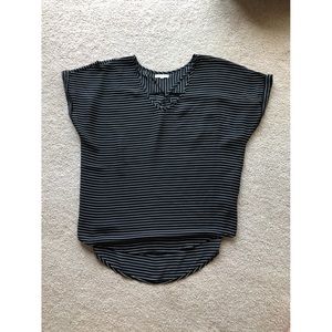 Black & White Striped Top ONLY WORN ONCE!